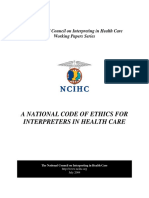 The National Council on Interpreting in Health Care Working Papers Series