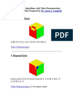 4x4x4 Rubiks Cube Parity Algorithms Soultion