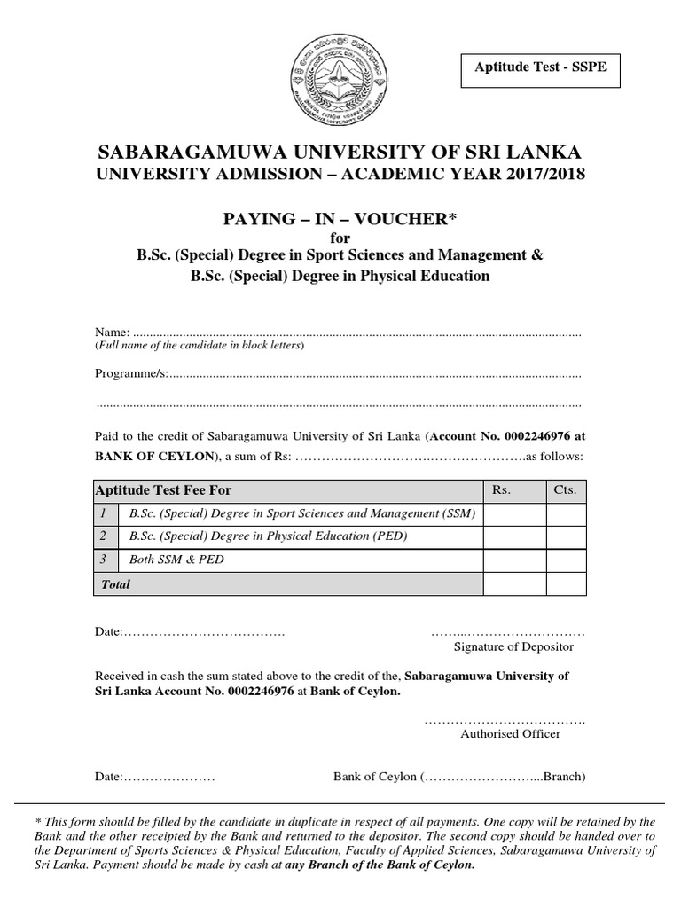 sabaragamuwa-university-aptitude-test-2018-paying-in-voucher-banking-economies-free-30-day