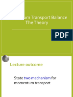 Momentum Transport Balance The Theory