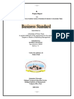 A Comparative Analysis of Market Share of Business Standard v/s Economic Times