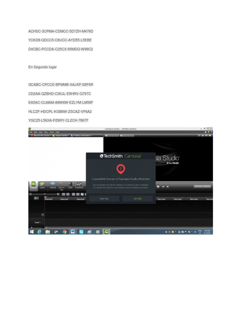 Claves para Camtasia PDF