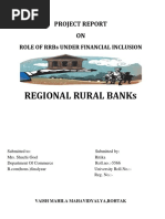 Regional Rural Banks: Project Report ON