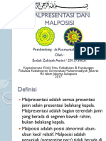 Refreshing Malpresentasi Dan Malposisi