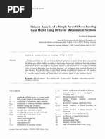 Shimmy Analysis of A Simple Aircraft Nose Landing Gear Model Using Different Mathematical Methods