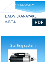 Starting System: E.M.W.Ekanayake A.E.T.I