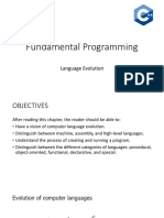 Fundamental Programming - Lecture 2 - Language Evolution