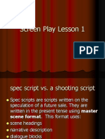 Screen Play Lesson 1
