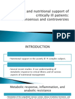 Metabolic and Nutritional Support of Critically Ill Patients