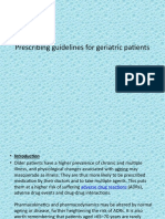 Prescribing Guidelines for Geriatric Patients