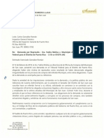 Carta A La Oficina Del Inspector General de Puerto Rico
