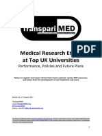 TranspariMED - Medical Research Ethics at Top UK Universities (2017)