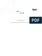 GRE Math Practice Test 1 PDF