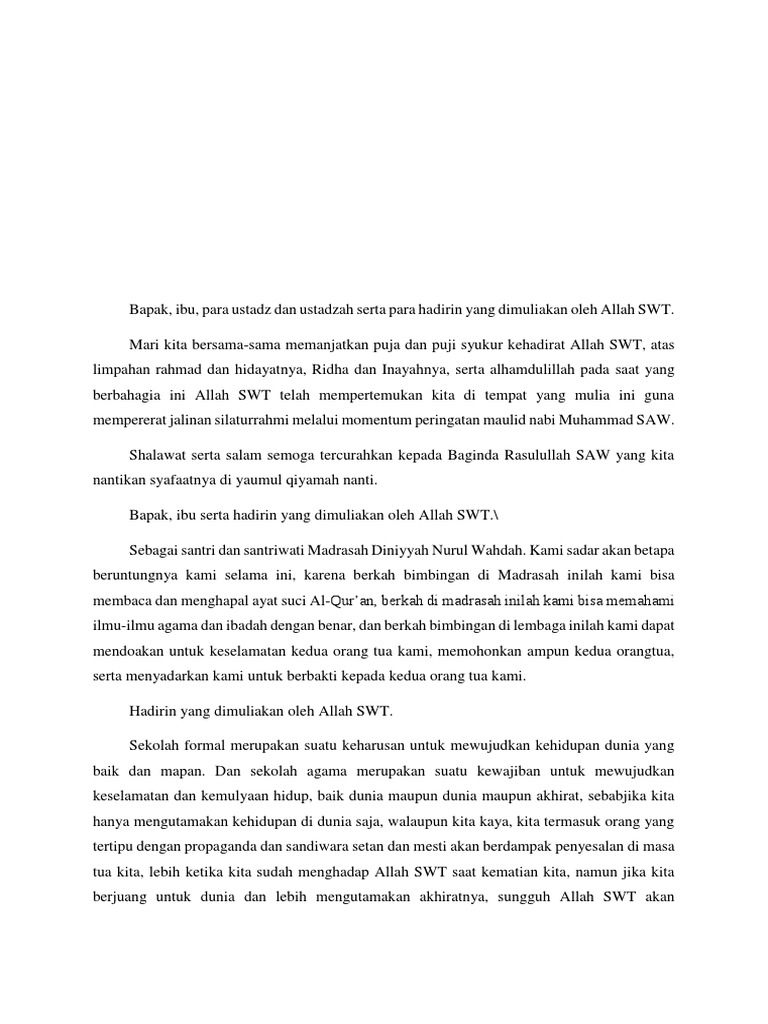 pidato maulid