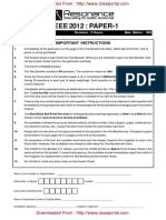 AIEEE-2012 Solved Test Paper Held On 29 April Eng