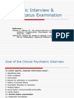 Psychiatric Interview Mental Status Guide