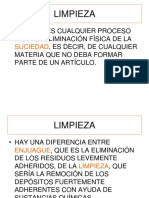 Proceso de Limpieza