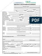 Ficha de Cadastro e Solicitação de Emprego IGH