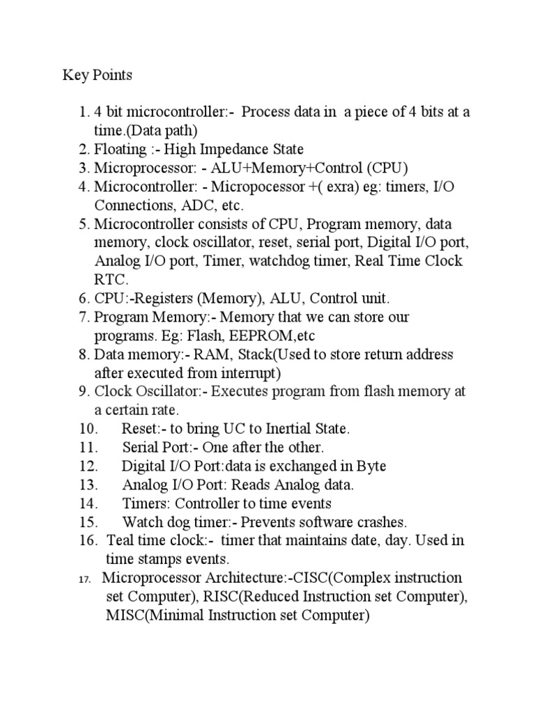 Microcontroller Architecture Explained | PDF | Business | Technology ...