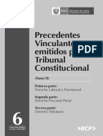 Precedentes Vinculantes Tribunal Constitucional Peruano Tomo II