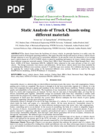 Static Analysis of Truck Chassis Using Different Materials