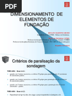 Slides Fundações Concreto Armado - Dimensionamento de Fundação