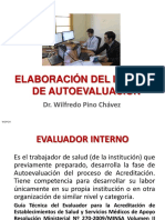 Elaboración Informe de Autoevaluación