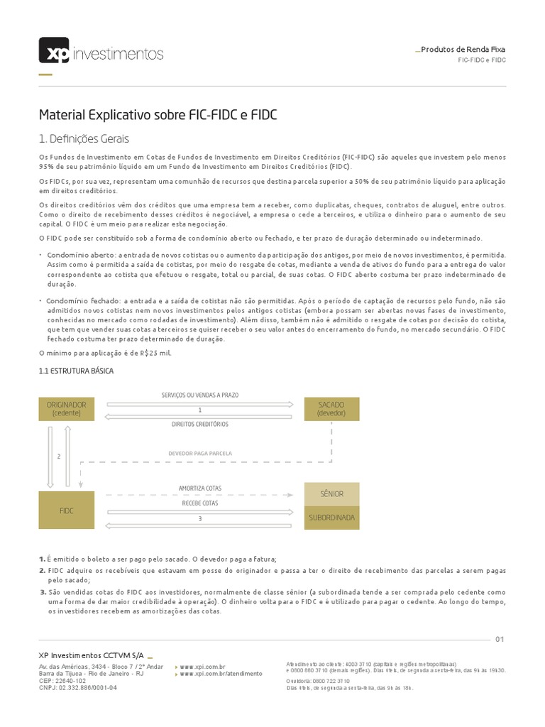 Material Explicativo Sobre FIC-FIDC e FIDC (Leandrostormer1.Com.br Ls ...