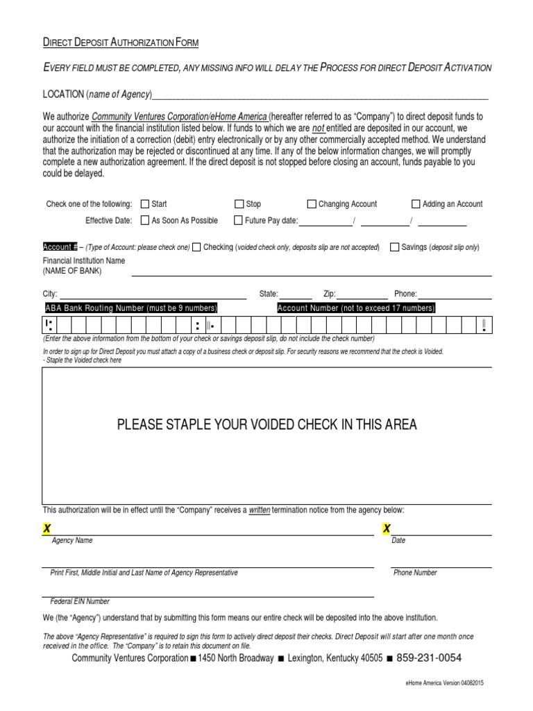 Direct Deposit Form Templates Lesson Plan Template Free