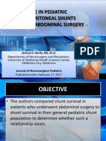 Risk of Failure in Pediatric Ventriculoperitoneal Shunts Placed After Abdominal Surgery