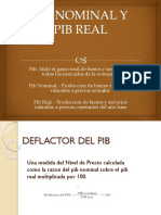 Pib Nominal y Pib Real