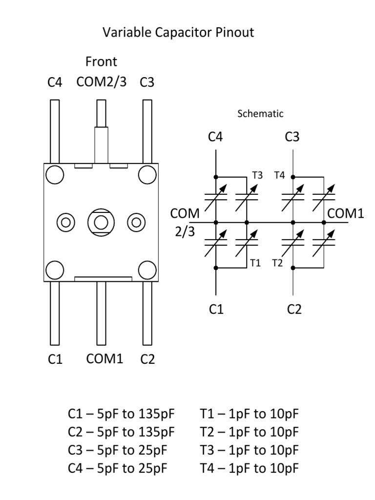 Variable Capacitor Pinout Overview | PDF