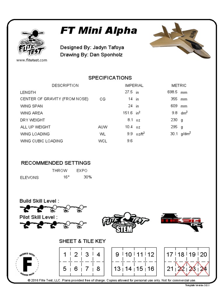 FT Mini Alpha v1.0 Tiled | PDF | Aircraft Configurations | Vehicles
