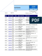 Police Journal Entries: Entry Type Record # Date Time Event Type/Dispo Information