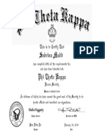 Membership Certificate For PDF