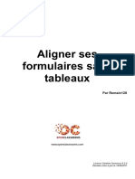 Aligner Ses Formulaires Sans Tableaux PDF