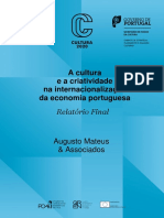 A Cultura e A Criatividade Na Internacionalização Da Economia