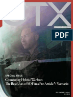 CTX Countering Hybrid Warfare: The Best Use of SOF in a Pre-Article V Scenario