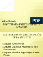 Psicoterapia Existencial de La Angustia