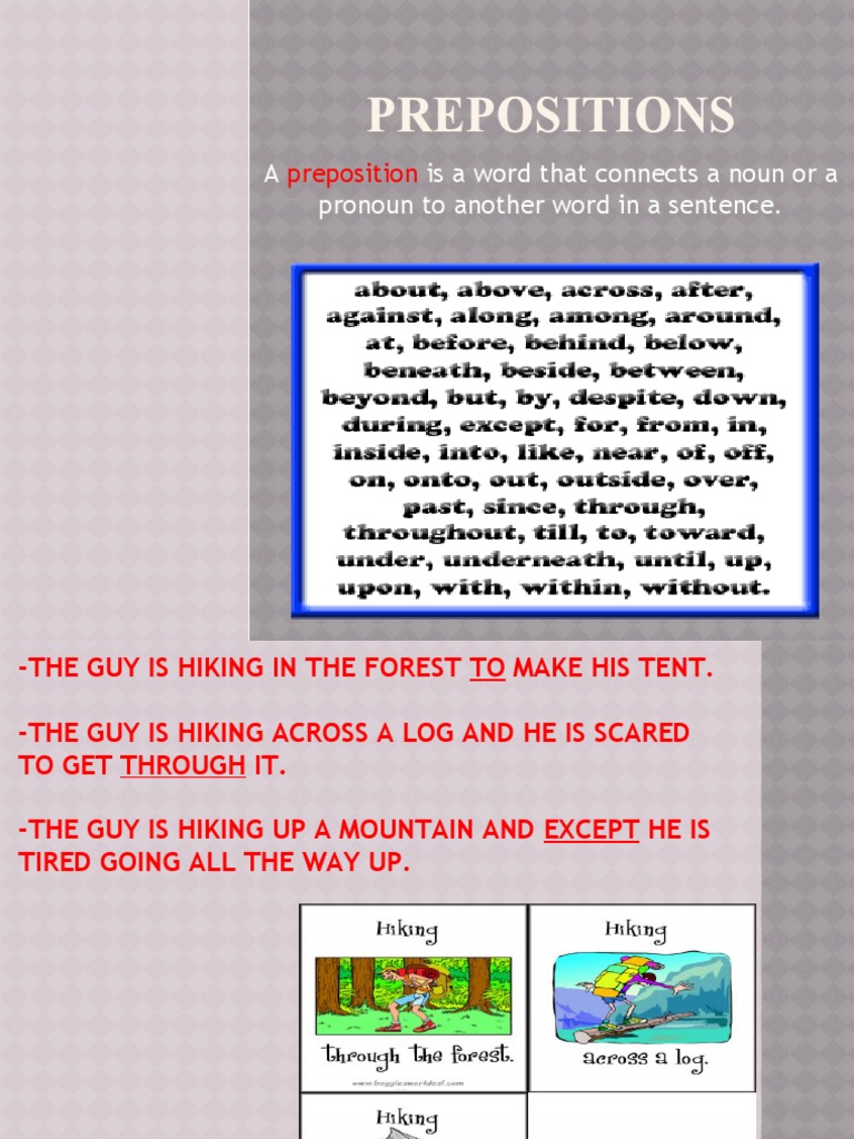 Prepositions 5 | PDF
