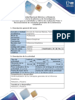 Guía de actividades y rúbrica de evaluación – Paso 1 – Reconocimiento de conceptos generales de la Inferencia Estadística