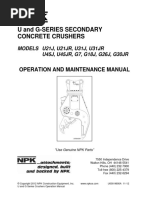 U000 9600a 11 12 U and G Series Crushers Operation Manual