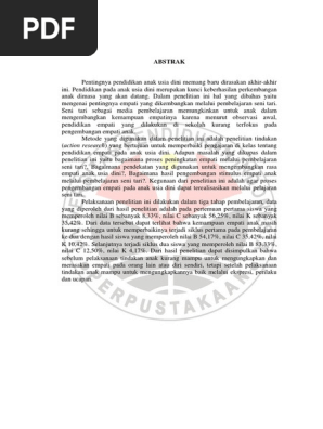Abstrak Pentingnya Pendidikan Anak Usia Dini