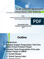 Diagram Alir Dan Penentuan Titik Pengendalian Kritis - Sumbar