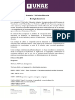 Seminarios Sobre Educación - Ecología de Saberes - 2018