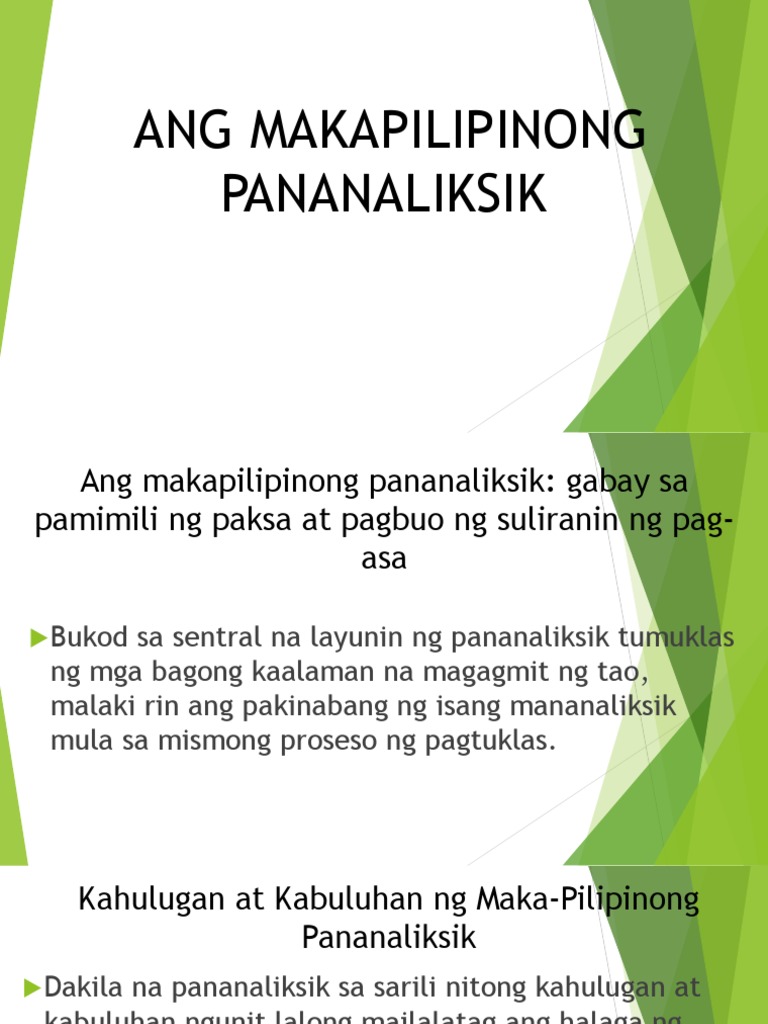 Ang Makapilipinong Pananaliksik Pptx