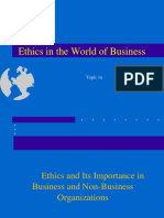 CE Topic 1 - A Anb B - Ethics in The World of Business
