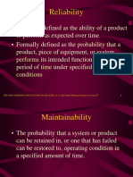 Reliability: Probability Performs Time Operating Conditions