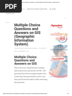 Download Multiple Choice Questions and Answers on GIS Geographic Information System by Rakib Hossain SN371711072 doc pdf