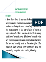 Method of Water Measurement
